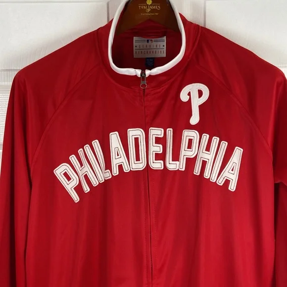 MLB Genuine Merchandise Philadelphia Phillies Lightweight Varsity Jacket Mens XL - Picture 2 of 7
